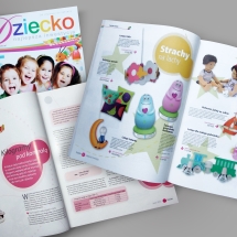 makieta kwartalnika dziecko